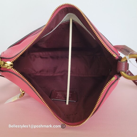 COACH Chaise Colorblocked Pebbled Leather Crossbody- Confetti Pink Multi 🎈$195. - Picture 13 of 16